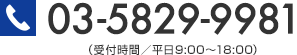 TEL:03-3813-0600（受付時間／平日00:00〜00:00）